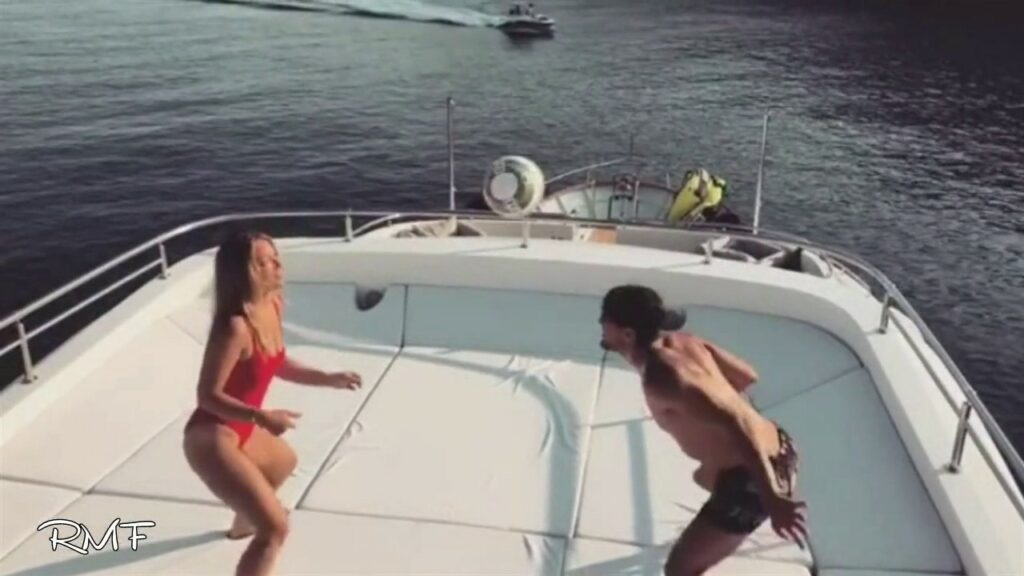 Mateo Kovacic Plays Keepy-Uppys With His Wife Izabela Andrijanic