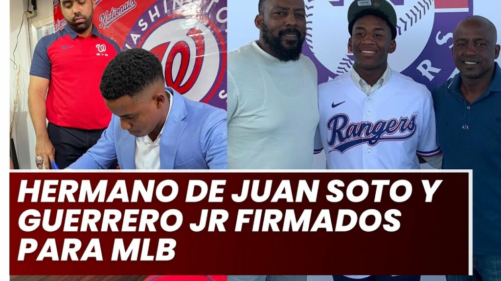 Hermano De JUAN SOTO Y GUERRERO JR Firman Epicos Contrato En Firmas Internacionales MLB