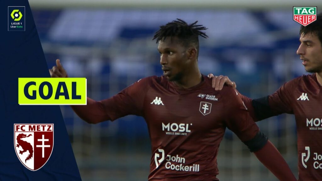 Goal Opa N'GUETTE (70' - FC METZ) RC STRASBOURG ALSACE - FC METZ (2-2) 20/21