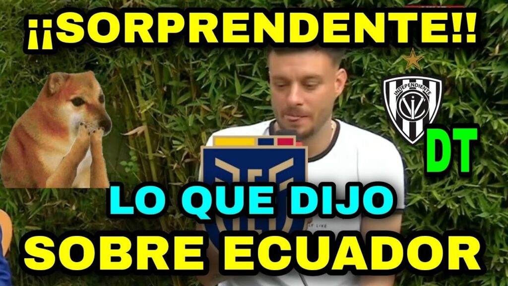 ¡¡SORPRENDENTE!! lo que DIJO el DT de IDV Martín Anselmi SOBRE LA SELECCIÓN de ECUADOR