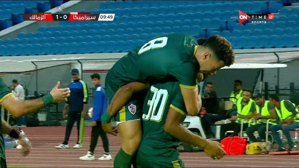 جووووووول سيف الجزيري.. يحرز الهدف الأول لنادي الزمالك فى مرمى سيراميكا كليوباترا