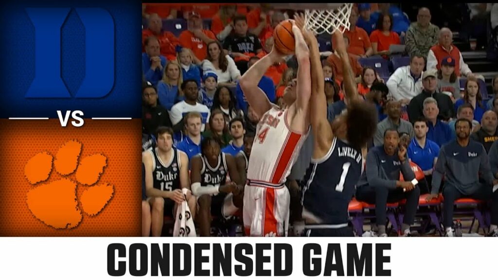 Duke vs. Clemson Condensed Game | 2022-23 ACC Men’s Basketball