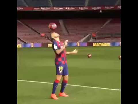 Martin Braithwaite insane  skills at unrevial in camp nou
