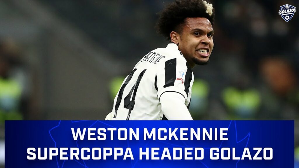 Weston McKennie Header in SuperCoppa (All Angles) | Inter Milan 2 - 1 Juventus