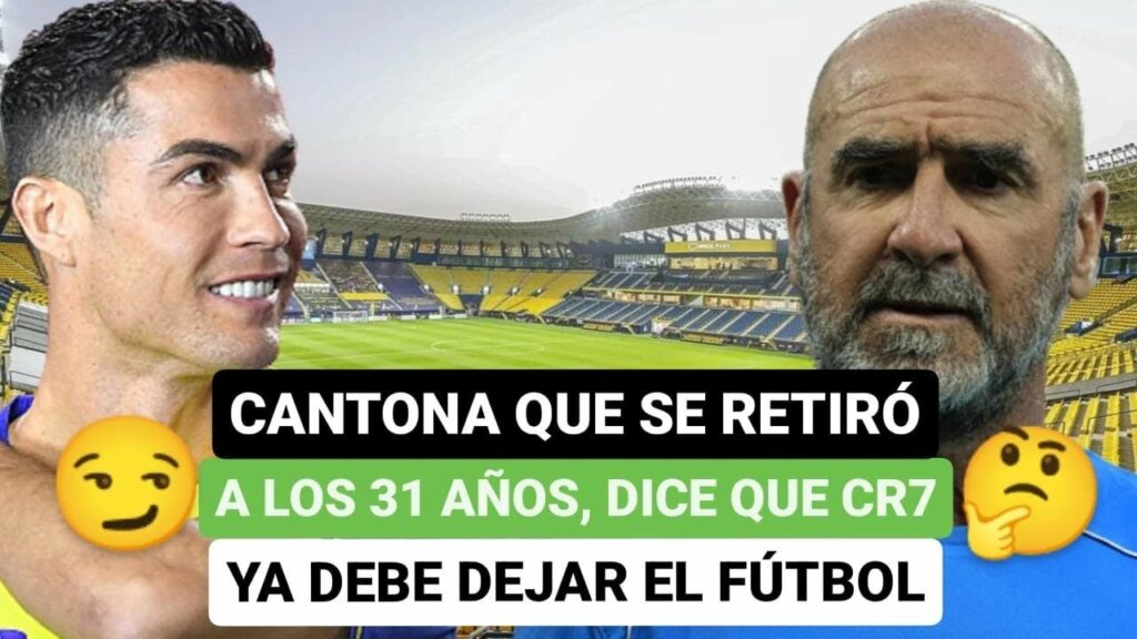 🤫Erick Cantona que se retiró a los 31 años, dice que CR7 ya debe dejar el fútbol🤭