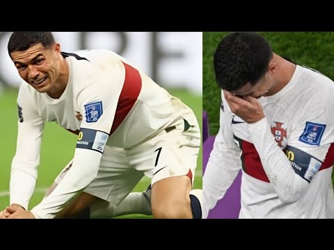 CRISTIANO RONALDO DESABA EM LÁGRIMAS APÓS PORTUGAL SER ELIMINADO DA COPA PELO MARROCOS