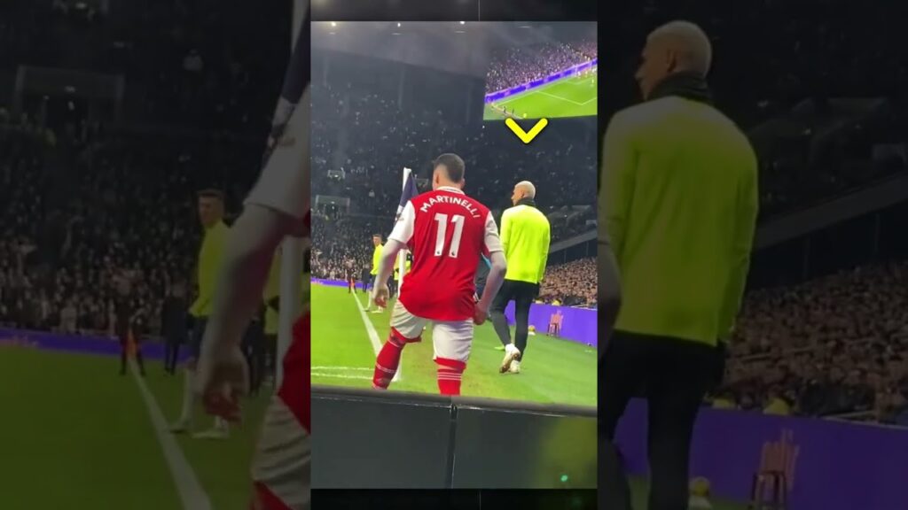 Martinelli Tried Shaking Hands with Richarlison Mid-Game💀🇧🇷 #shorts #premierleague #football