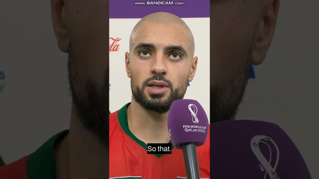 Sofyan Amrabat post match interview vs France