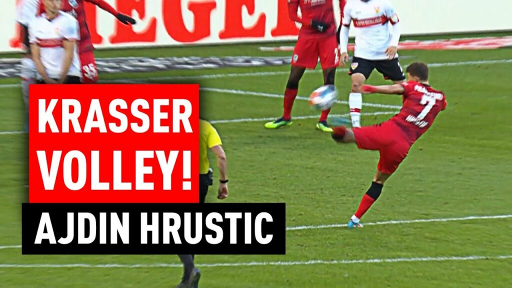 Volley-Knaller! Ajdin Hrustic vs. Stuttgart | Eintracht Frankfurt #Shorts