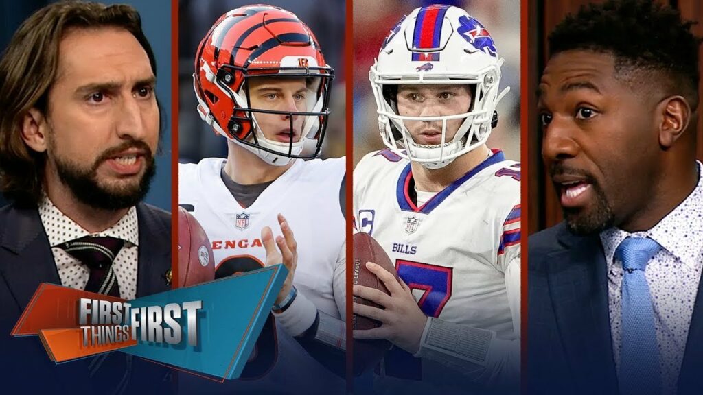 First Things First | Nick Wright discusses Joe Burrow vs. Josh Allen; Bengals vs. Bills