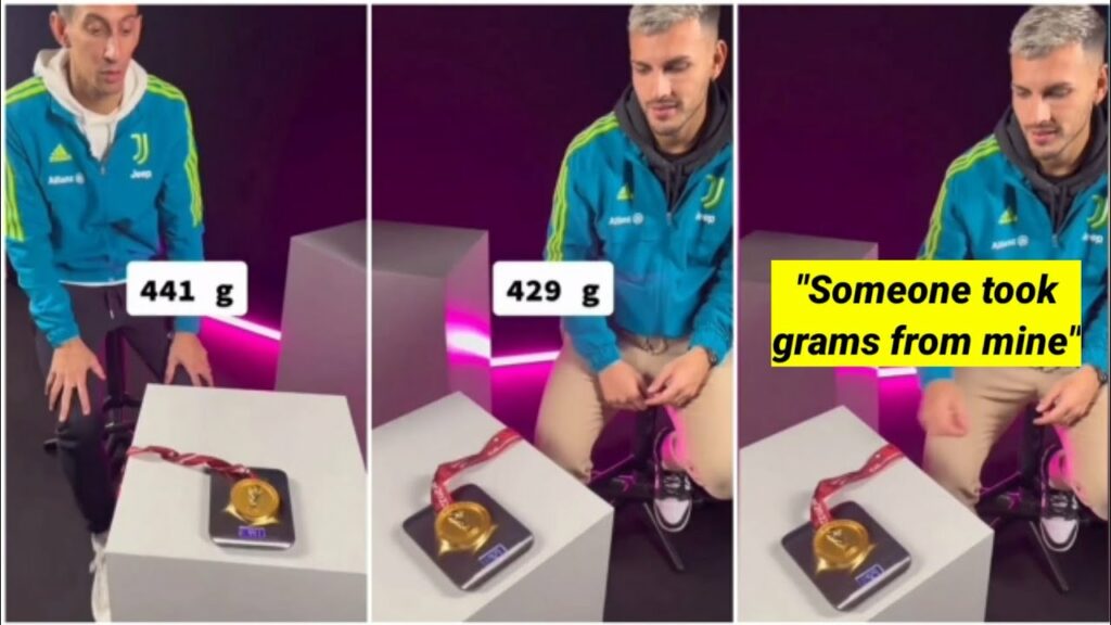 Leandro Paredes reacted to his medal is lighter than Ángel Di Maria's