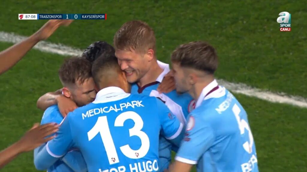 Trabzonspor'un 1. Golü Andreas Cornelius (Trabzonspor 1-0 Kayserispor) ZTK Yarı Final