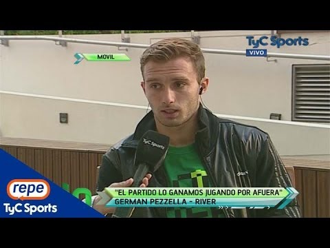 Germán Pezzella, en Indirecto, tras su retorno a la titularidad en River (HD)