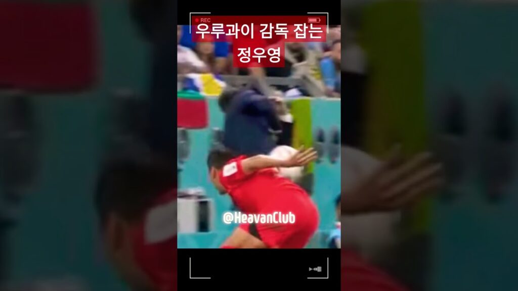 우루과이 감독 잡는 정우영 #shorts #uniqeshorts #희귀영상 #숏츠 #정우영 #월드컵