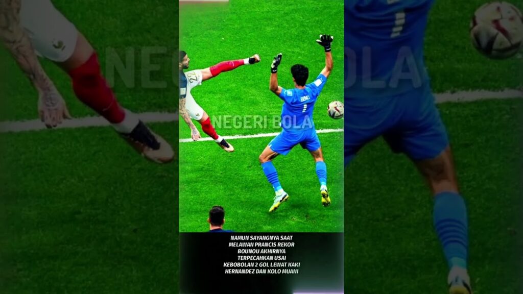 Rekor Impresif Kiper Maroko Yassine Bounou Pecah Di Tangan Timnas Prancis 🇨🇵🔥 #shorts