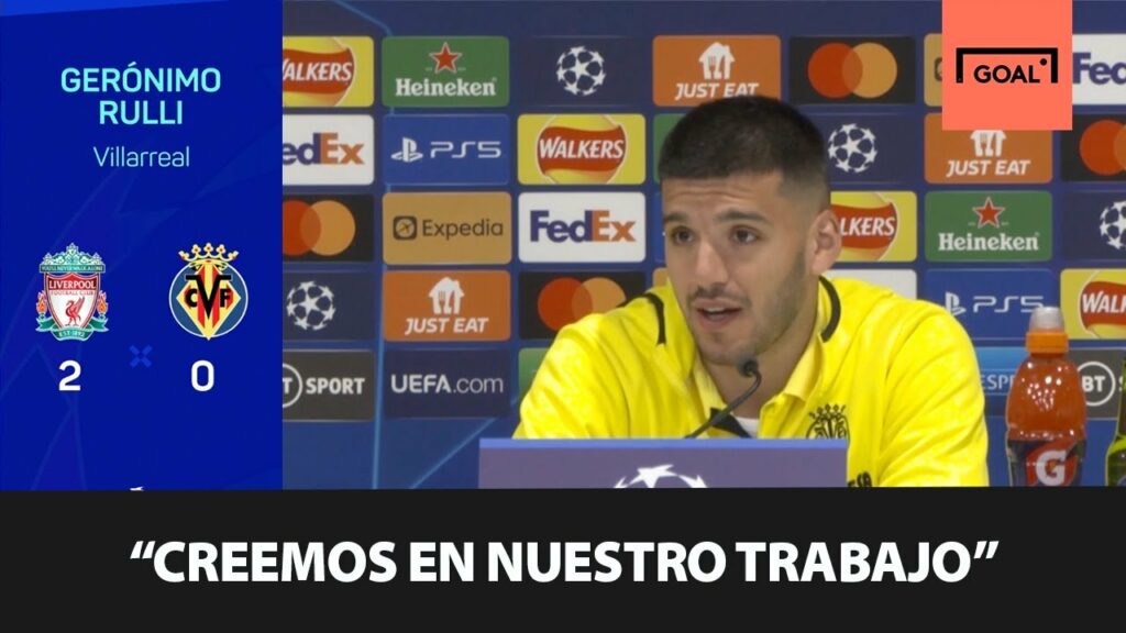 Gerónimo Rulli: "El partido de vuelta será diferente" | Liverpool 2-0 Villareal | #UCL