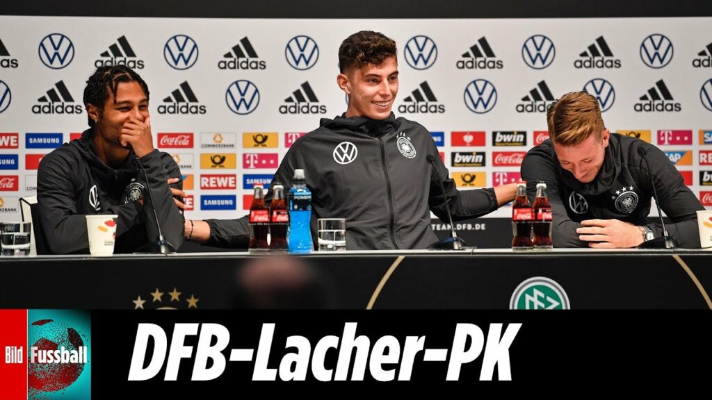 Reus, Havertz & Gnabry kichern sich den Tränen nah | DFB Kinder-Pressekonferenz