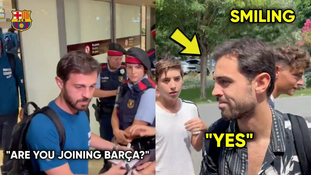 Bernardo Silva' Reaction when he asked about his Future on his arrival to Barcelona