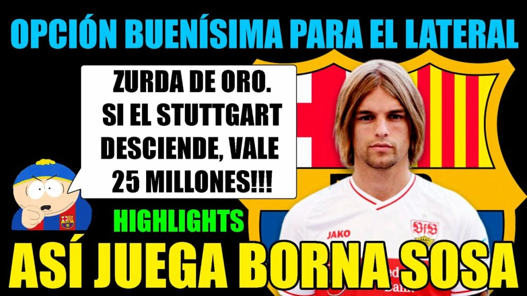 ASÍ JUEGA BORNA SOSA | EL BARÇA PUEDE FICHARLO POR 25 MILLONES SI EL STUTTGART DESCIENDE. JUGÓN.