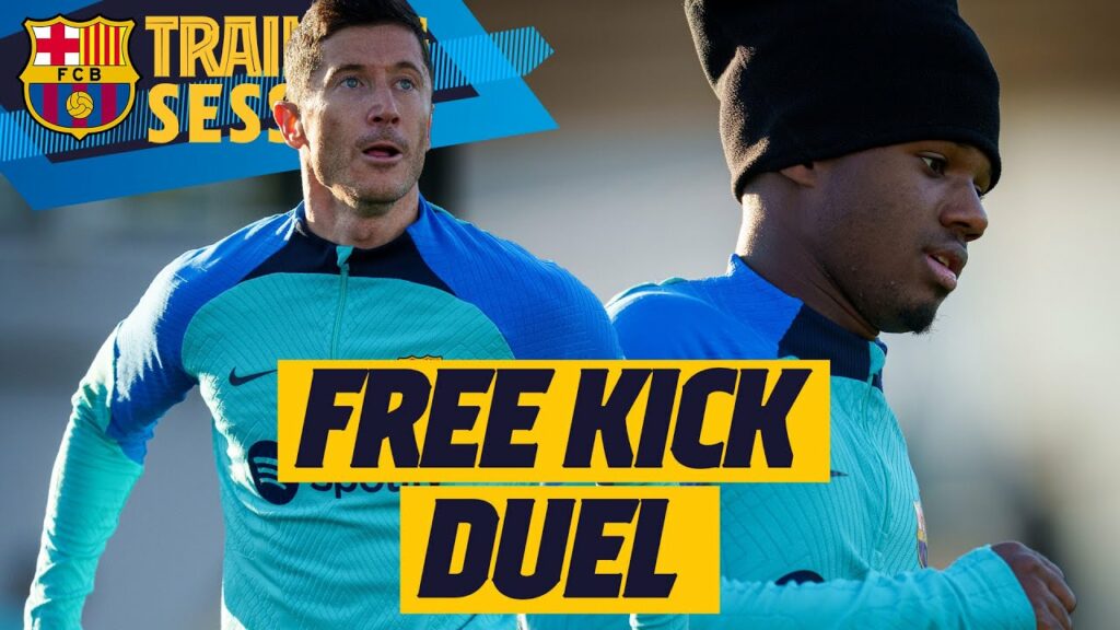 LEWY & ANSU FREE-KICK CHALLENGE. Who wins? ⚽