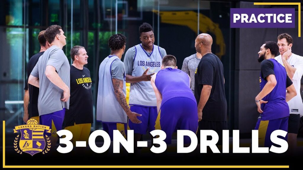 Lakers Practice: 3-on-3 Drills (Ivica Zubac, Thomas Bryant, Josh Hart)