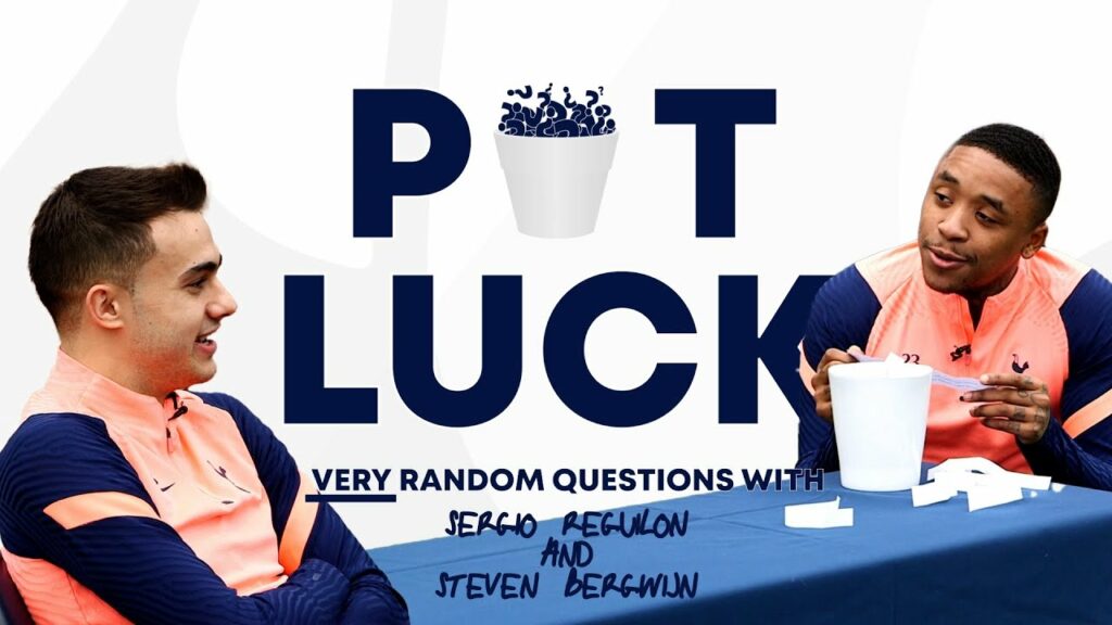 What would you say to a shark? 🤔🦈 VERY random questions with Sergio Reguilon and Steven Bergwijn