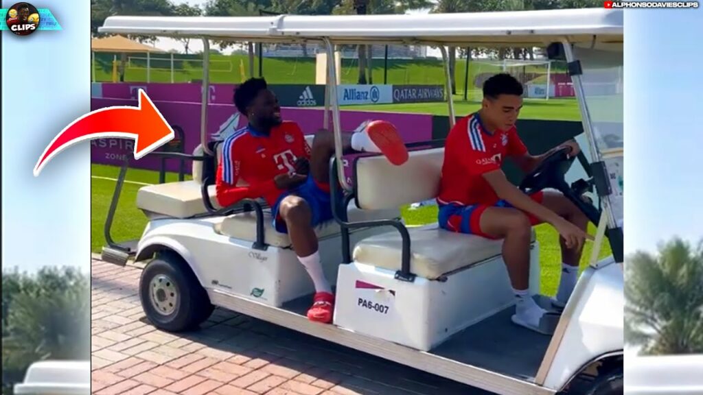 Phonzy x Musiala vibing on a buggy.. 😂