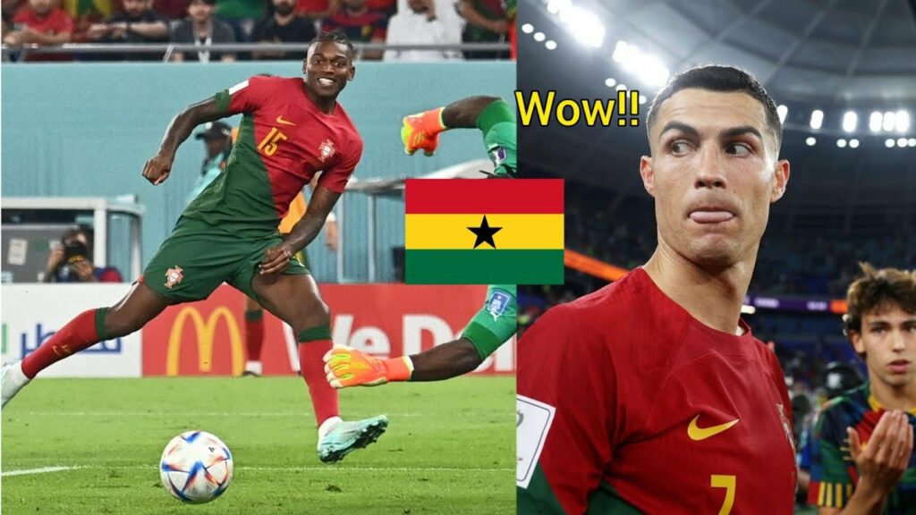 Cristiano Ronaldo celebrated Rafael Leao Goal vs Ghana!!🇵🇹👍⚽🇬🇭