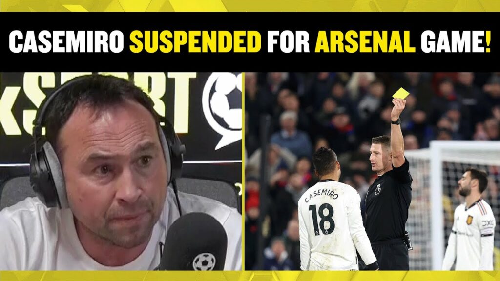Jason Cundy hosts with a Man Utd fan as callers react to Casemiro suspension for Arsenal clash! 👀😅