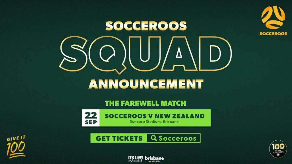 Socceroos Squad Announcement - September 2022