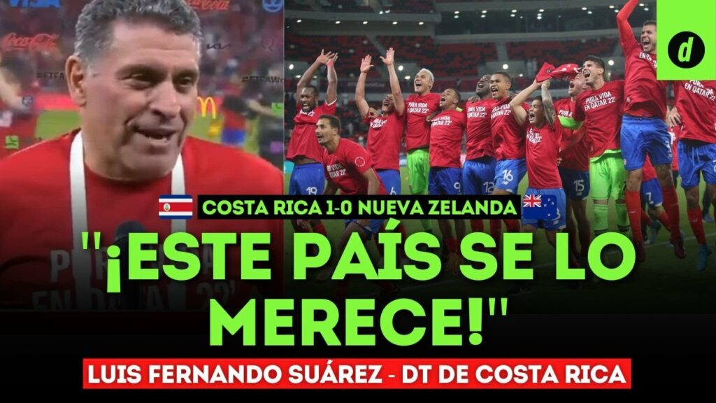 ENTREVISTA A FERNANDO SUÁREZ TRAS CLASIFICACIÓN A QATAR 2022 | Costa Rica 1-0 Nueva Zelanda