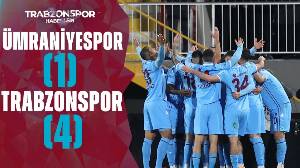 Ümraniyespor 1 - 4 Trabzonspor GENİŞ MAÇ ÖZETİ (Ziraat Türkiye Kupası Son 16 Turu) 18.01.2023