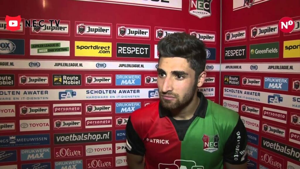 Reactie Alireza Jahanbakhsh na afloop van N.E.C. - FC Oss