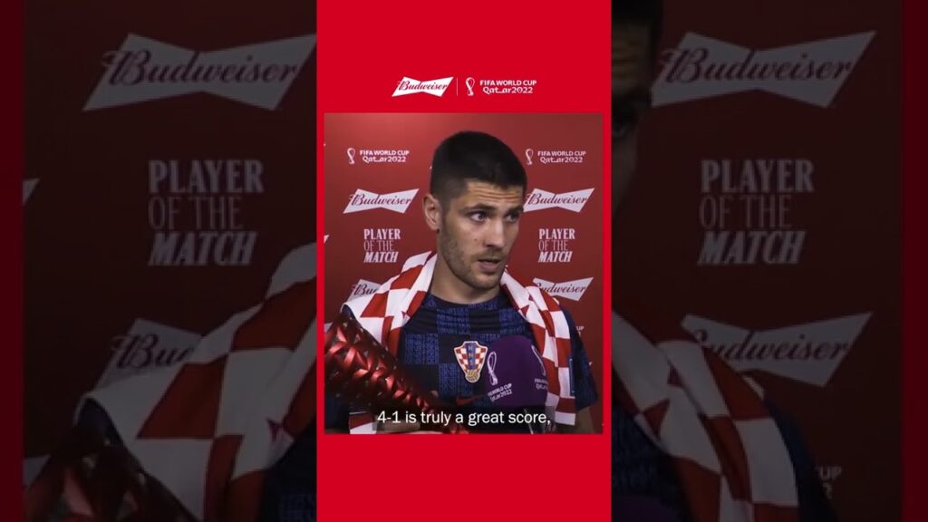 Andrej Kramarić Wins Budweiser Player of the Match Award | FIFA World Cup 2022