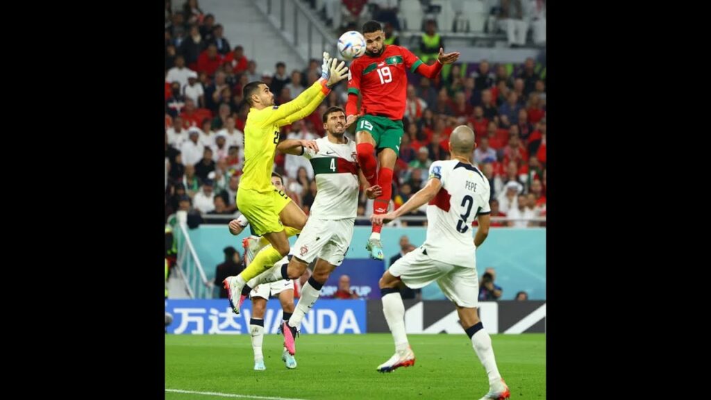 En Nesyri Goal vs Portugal.. Giant Leap Header!!