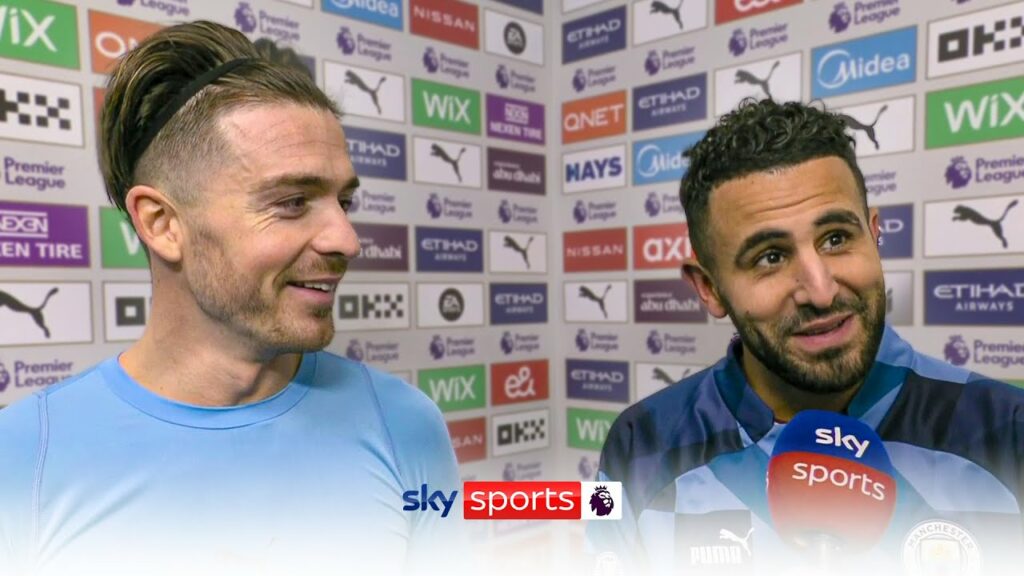 “SORRY JACK!” 😂 | Man City duo Jack Grealish and Riyad Mahrez in BRILLIANT interview "SORRY JACK!" 😂 | Man City duo Jack Grealish and Riyad Mahrez in BRILLIANT interview