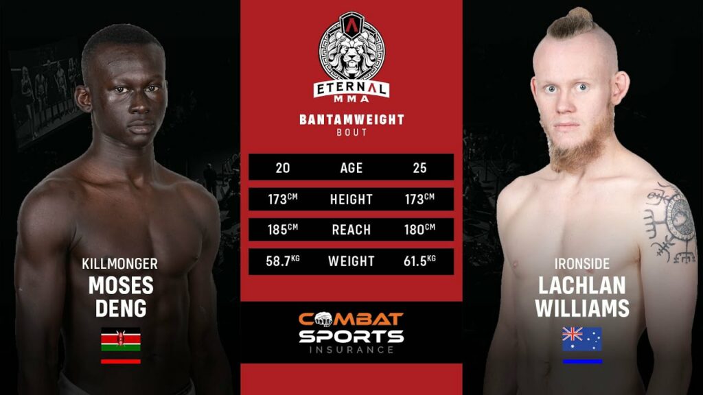 ETERNAL MMA 60 - LACHLAN WILLIAMS VS MOSES DENG - MMA FIGHT VIDEO