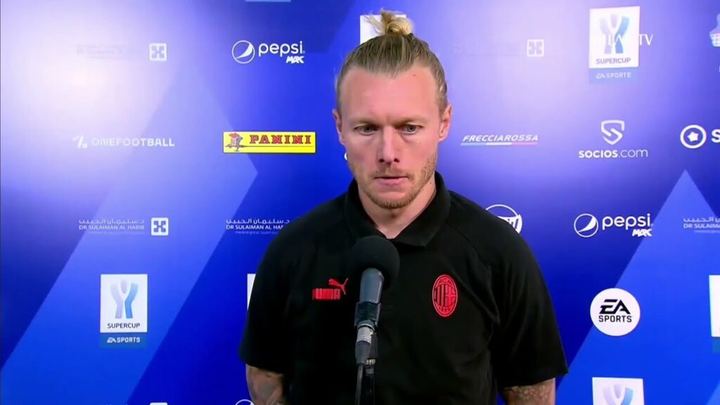 Simon Kjær Interview After Supercoppa Match AC Milan - Inter