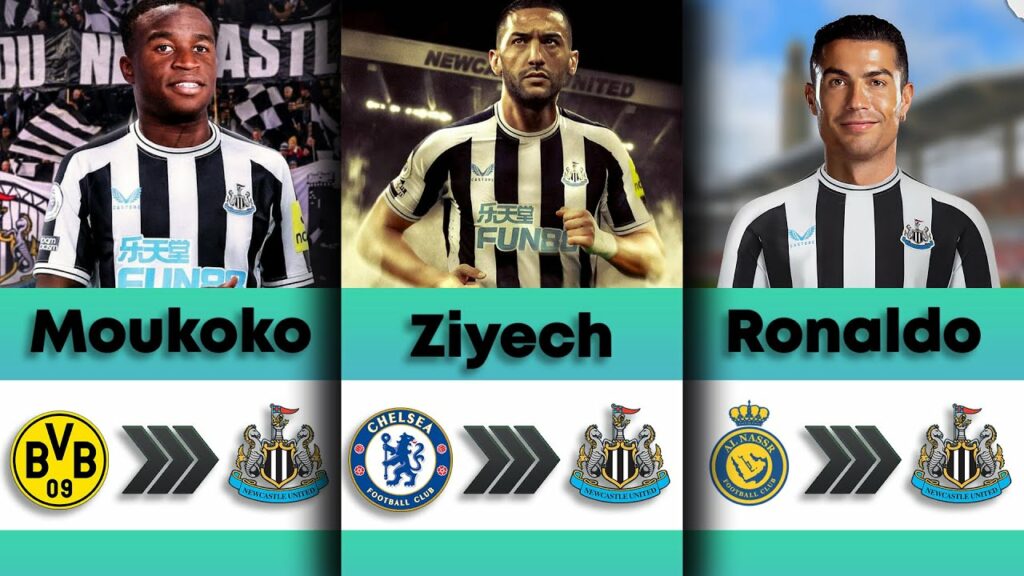 Newcastle Transfer News 2023 - Ziyech, Moukoko, Jorginho, Ronaldo #newcastle