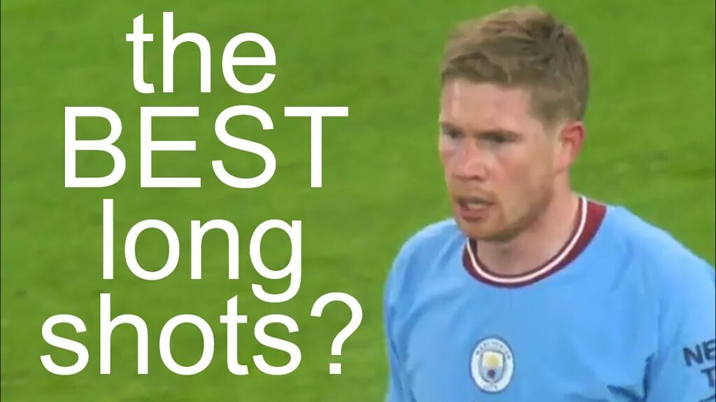 I found De Bruyne's last 100 long shots...
