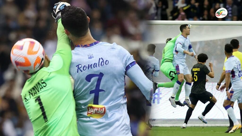 Le choc hyper violent entre Cristiano Ronaldo et Keylor Navas sur le penalty marqué par CR7