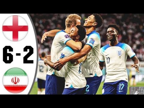 England vs Iran 6-2 World Cup 2022 All Goals and Highlight |Bellingham,Bukayo Saka,Sterling,Grealish