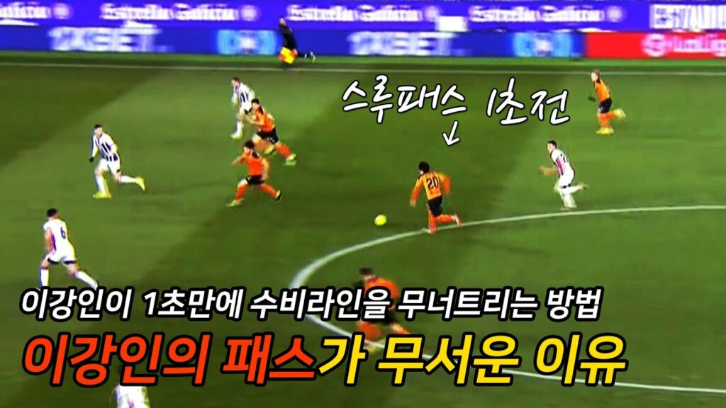 수비라인 박살내는 이강인의 스루패스,로빙스루 모음 Lee KangIn Valencia CF