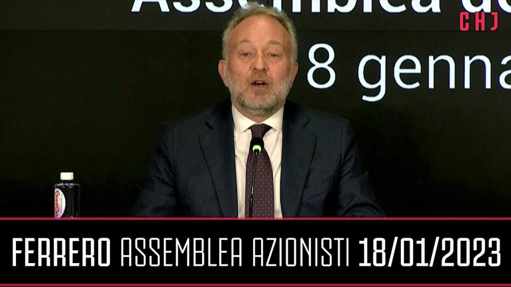 Le prime parole del nuovo Presidente della Juventus Gianluca Ferrero | Assemblea Azionisti 2023