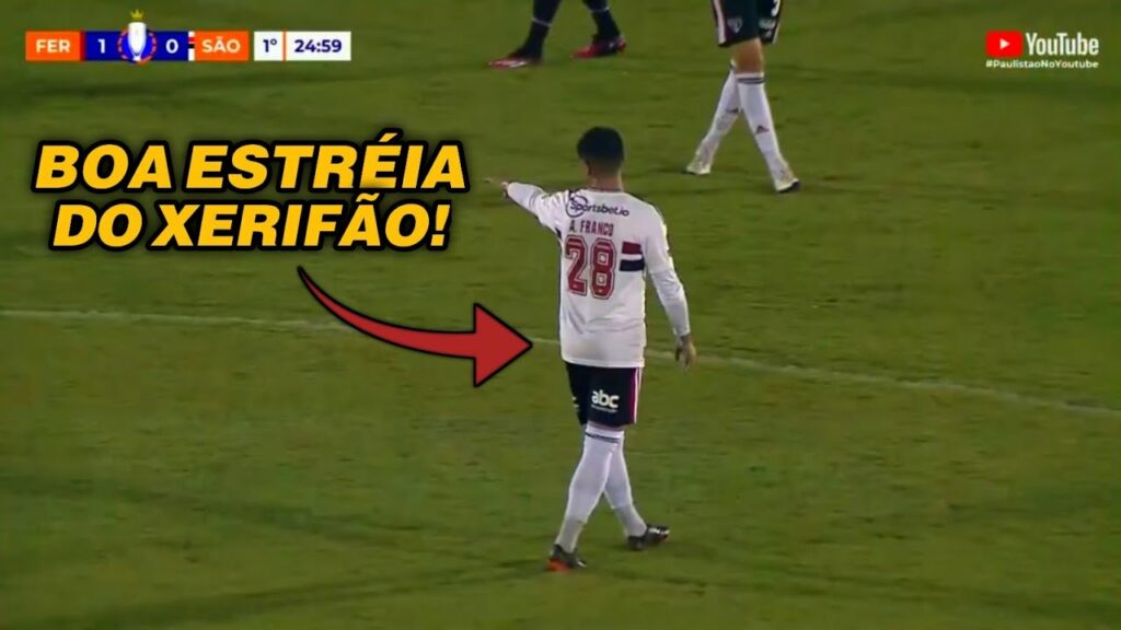 ESTRÉIA DE ALAN FRANCO NO SÃO PAULO