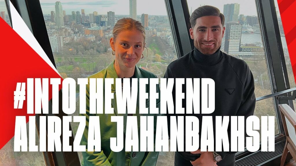 Op GROTE HOOGTE met Alireza Jahanbakhsh ☁️ #IntoTheWeekend