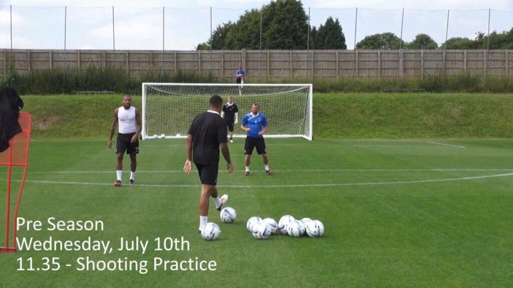 Training Tekkers - Shooting practice with Leon Clarke and Callum Wilson