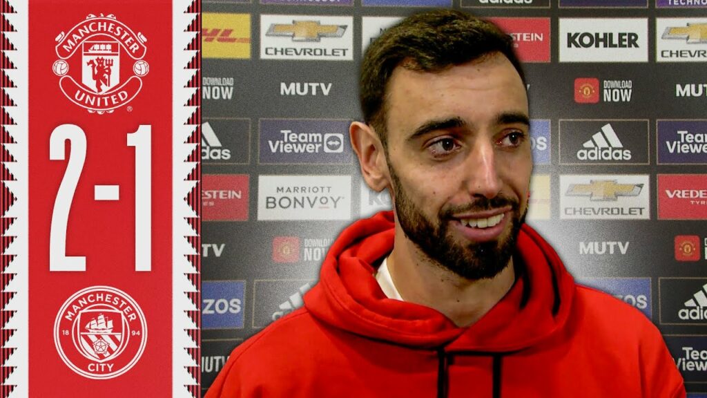 Bruno Reacts To His Equaliser, Team Spirit & Derby Day Victory! 🔥