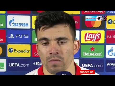 Borrusia Dortmund vs Sevilla FC 2-2. Marcos Acuna Post Match Interview 🔥