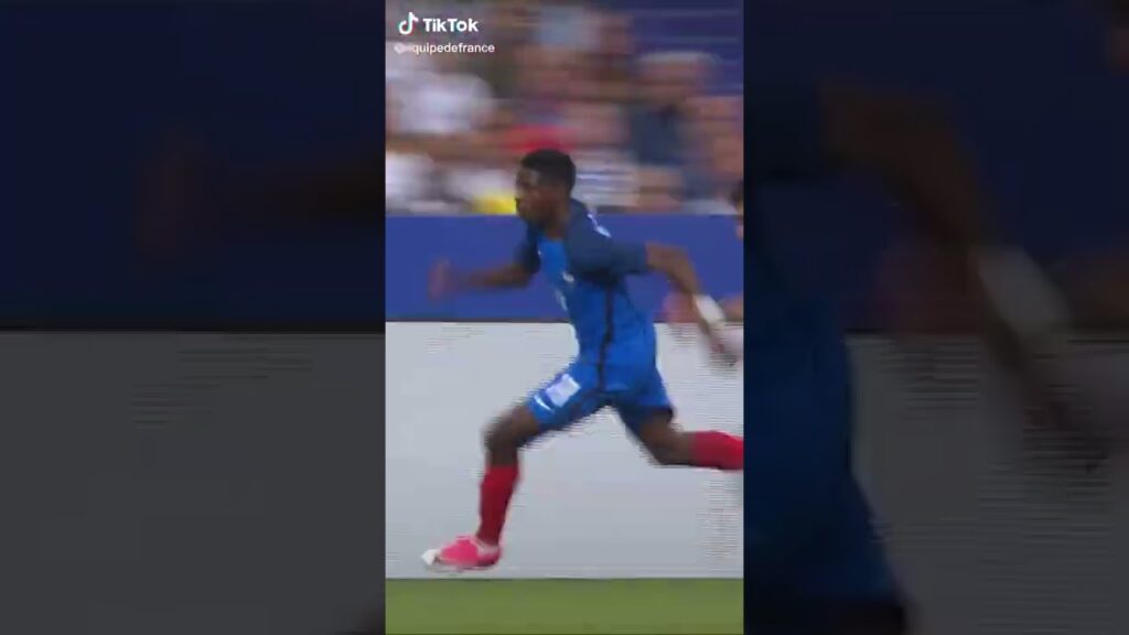 Ousmane Dembélé, 1er aux 100 mètres ! #shorts